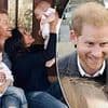 Moment Prince Harry NEARLY broke Meghan's golden baby name rule as he chatted with well-wishers during her first pregnancy