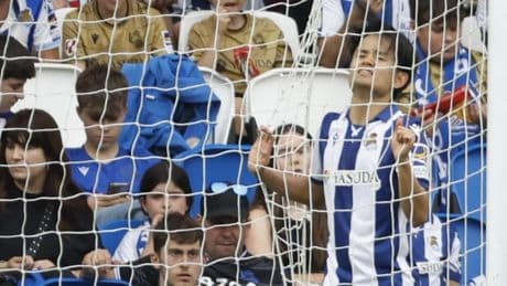 Take Kubo jugará en el Bernabéu su partido 101 de Liga con la Real sin saber si habrá un 102: "De momento tengo contrato, pero como el míster, nunca se sabe"