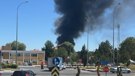 Kütahya Hava Er Eğitim Tugay Komutanlığı'nda yangın