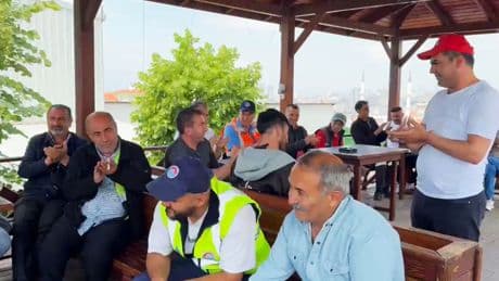 Maltepe Belediyesi işçilerinden grevdeki İzBB işçilerine destek