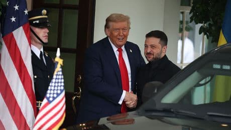 Zelensky Arrives at White House With EU Leaders For Historic Meeting With Trump