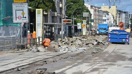 So gehen die Bauarbeiten der BVG in der Altstadt Köpenick weiter