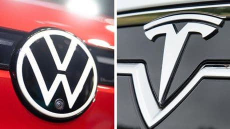 Konkurrenz: EU-Automarkt: Tesla rutscht weiter ab - VW im Aufwind