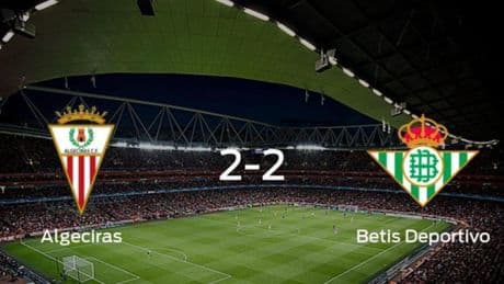 Reparto de puntos entre el Algeciras y el Betis Deportivo (2-2)