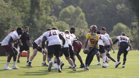 'Everybody pours in' as Commanders ramp up intensity at offseason workouts