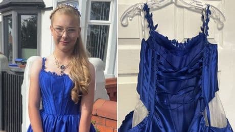 Schoolgirl left in tears after bullies ‘tear her £450 prom dress to pieces’