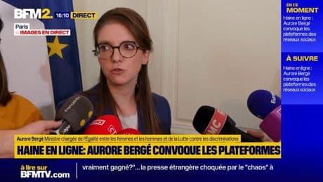 Haine en ligne/modération: Aurore Bergé hausse le ton face aux réseaux sociaux