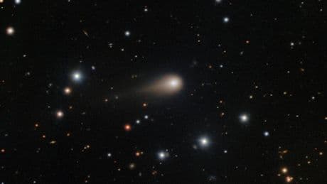 Un nuevo visitante interestelar muestra su brillante cola en el cielo