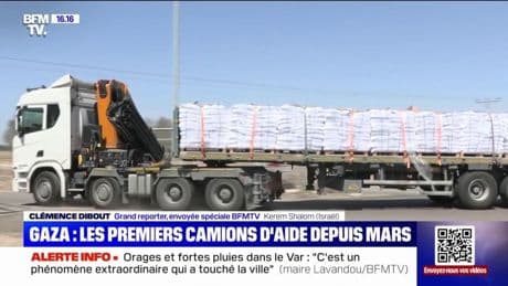 Gaza: des camions humanitaires entrent au compte-gouttes dans l'enclave palestinienne