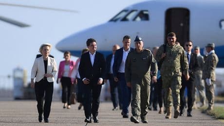 Nato says it is working to counter Russia’s GPS jamming after EU leader’s plane incident