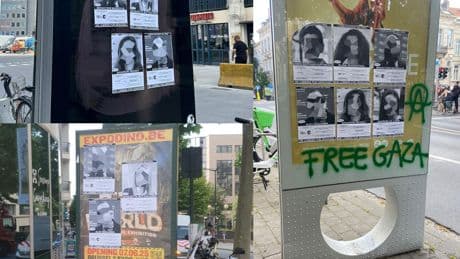 Líderes de la mayor asociación judía europea son señalados con carteles en Bruselas: &quot;Es una persecución peligrosa&quot;