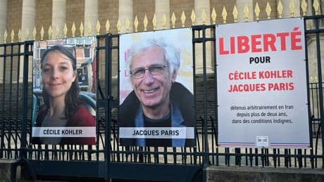 Iran : mobilisation en France pour faire libérer Cécile Kohler et Jacques Paris