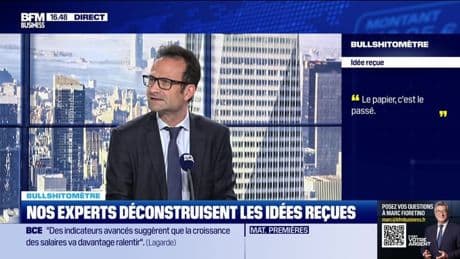 Bullshitomètre : "Le papier, c'est le passé". - FAUX répond Bertrand Puiffe - 11/09