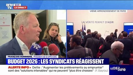 Conférence sur les finances publiques: "On n'a pas appris grand-chose", regrette François Hommeril (CFE-CGC)