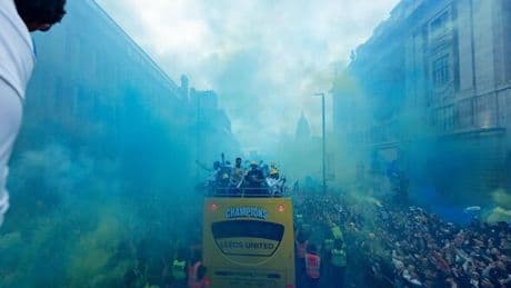 Leeds supporter, 23, in coma after falling from tree during promotion parade