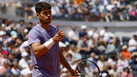 Carlos Alcaraz regresa a lo grande tras perderse el Mutua Madrid Open y rompe su maleficio en Roma