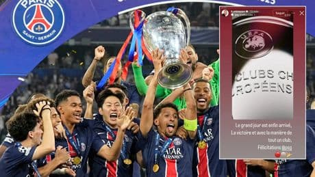 La felicitación de Kylian Mbappé al PSG tras ganar su primera Champions: &quot;Por fin ha llegado el gran día&quot;