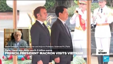 Macron in Hanoi as a 'reliable' EU partner, in contrast to Trump who is 'stuck in the 19th century'