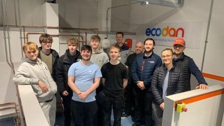 Partnership equips West Lothian students to turn up the heat with key green technology