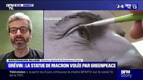 Statue d'Emmanuel Macron: "Pour le musée Grévin c'est une bonne publicité", déclare Jean-François Julliard, directeur général de Greenpeace France