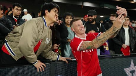 Wrexham’s Hollywood owners absent as they start tour Down Under with victory