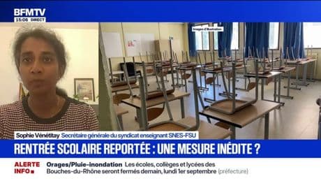 "C'est une mesure inédite": Sophie Vénétitay (SNES-FSU) réagit au report de la rentrée scolaire dans les Bouches-du-Rhône