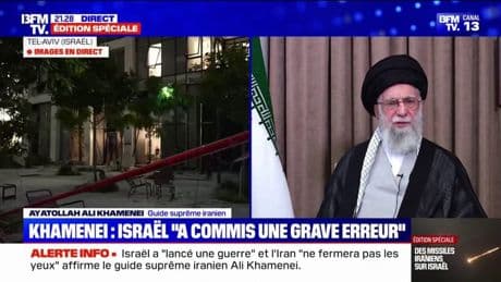 Ayatollah Khamenei (guide suprême iranien): "Le régime sioniste a commis une grave erreur, les conséquences le mèneront à sa perte"