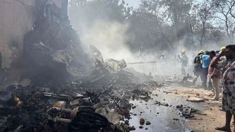 First pictures show horror aftermath of Air India plane crash