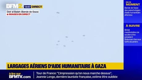 Israël-Hamas: de nouveaux largages aériens d'aide humanitaire à Gaza