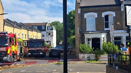 Woman found stabbed to death inside London house after gas explosion