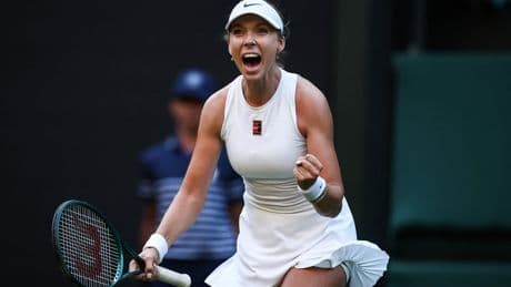 Wimbledon 2025: Katie Boulter stuns Paula Badosa on Centre Court to reach second round