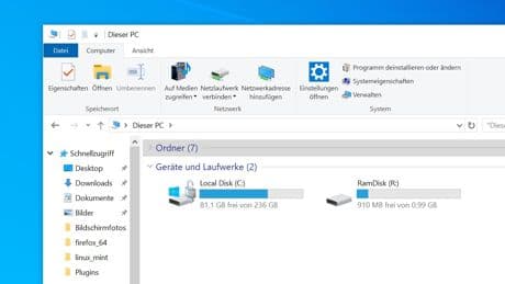 Arbeitsspeicher als Highspeed-Festplatte nutzen: Kostenlos-Tool bringt den Extra-Kick