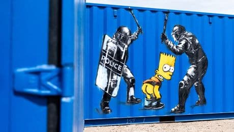 The Rebel Bear's cool street art on show for a day at West Lothian industrial estate