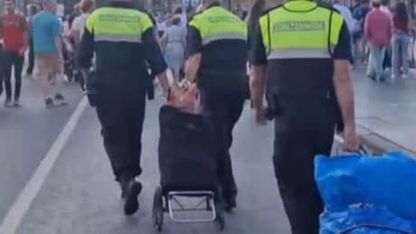 La comida requisada a los vendedores ambulantes supera los 200 kilos