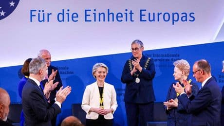 Karlspreis für Ursula von der Leyen: „Größte Ehre meines Lebens, hier heute zu stehen“