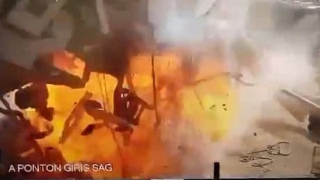 Man seen entering yacht cabin moments before it explodes – and survives
