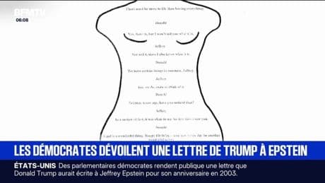 Ce que contient la lettre supposément écrite par Donald Trump à Jeffrey Epstein rendue publique par des élus démocrates
