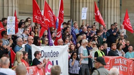 Dundee University facing staff strikes over 700 threatened job cuts