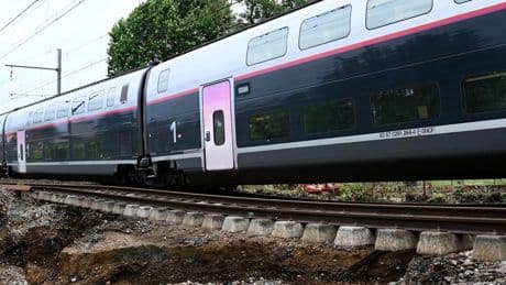 Franse hogesnelheidstrein ontruimd om door storm verzakt spoor