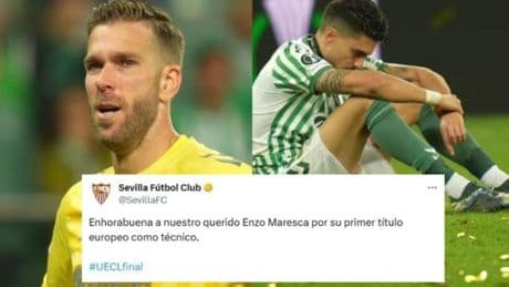 La felicitación envenenada del Sevilla tras la derrota del Betis en la final de la Conference League que hace saltar las chispas: “Con la temporada que han hecho...”