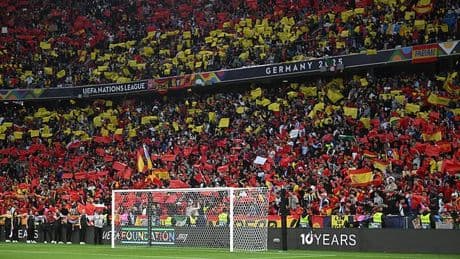 Fan dies after falling from the stands at the Nations League final - as UEFA release statement following tragedy