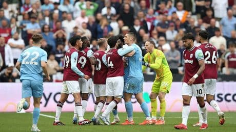 West Ham and Nottingham Forest charged by FA after melee at London Stadium