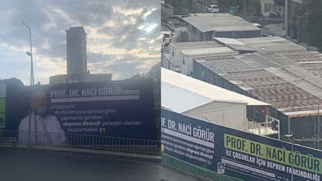 Şişli’de deprem alanı rantta, Görür’ün adı afişlerde