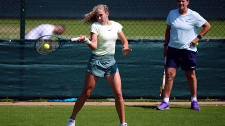 Mirra Andreeva focused on Wimbledon prize under Conchita Martinez’s watchful eye
