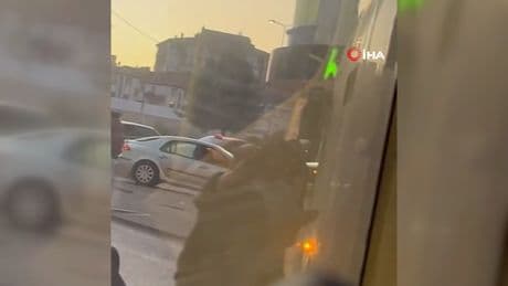 Ankara'da EGO şoförü ile otomobil sürücüsü arasında yol kavgası!