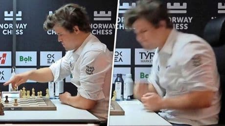 Oud-wereldkampioen schaken schiet uit zijn slof na blunder