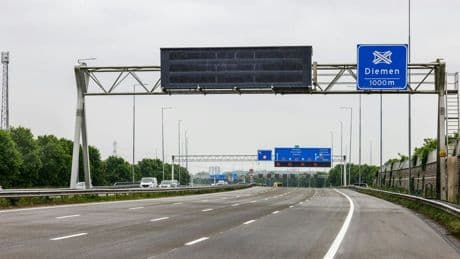 A1 bij Amsterdam dag eerder open na werkzaamheden