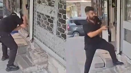 Kaybolan telefonunu sinyalden buldu! Cihazın bulunduğu iş yerinin camını kırarak geri aldı