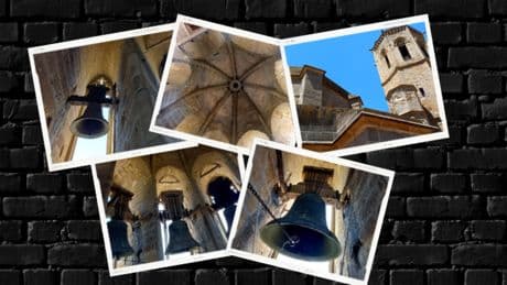 El campanario gótico de la iglesia de Santa María de Cervera