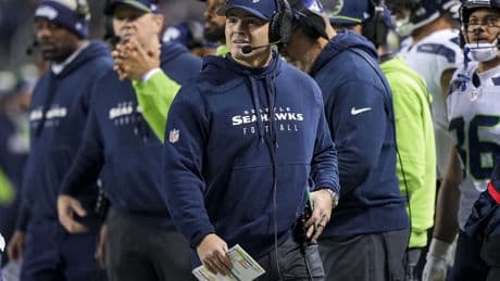 Seahawks coach sounds off on ‘crazy’ Sam Darnold QB controversy after $100 million star’s rough practice
